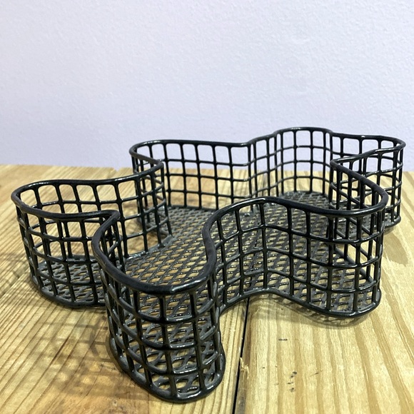 Vintage Metal Mesh Black Tray Drawer Home Desk Kids Organizer Cute Teddy Bear !! - Picture 3 of 8